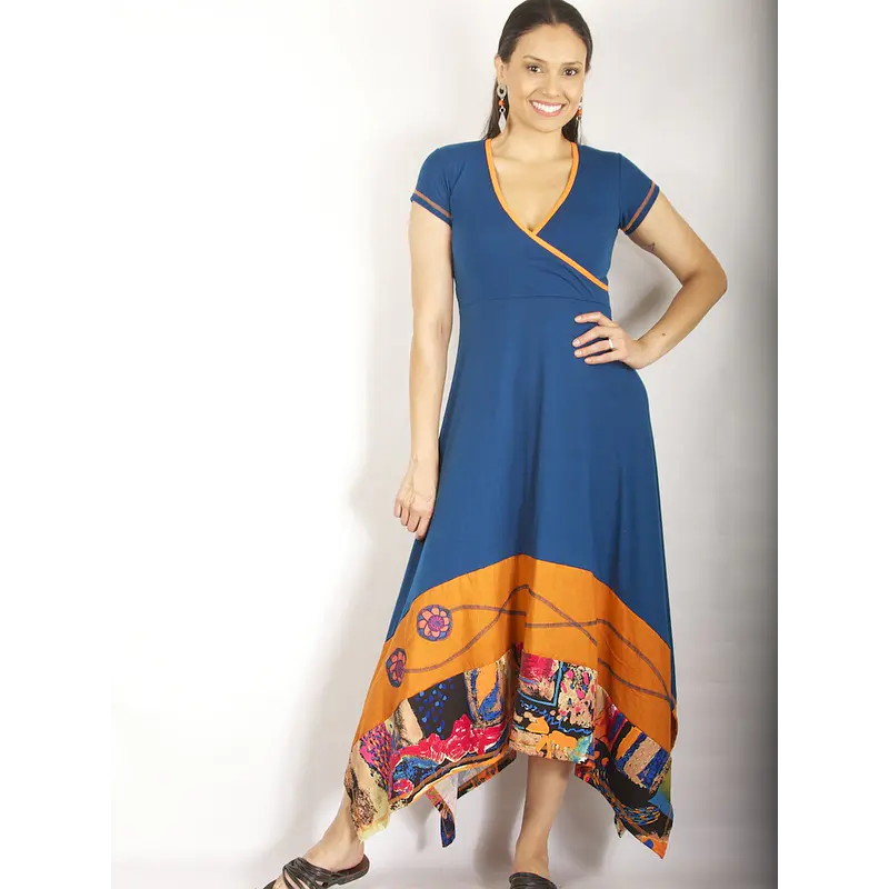 Vestido Sesasi petroleo xl