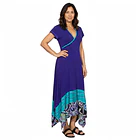 Vestido Sevilla Morado Turquesa  2