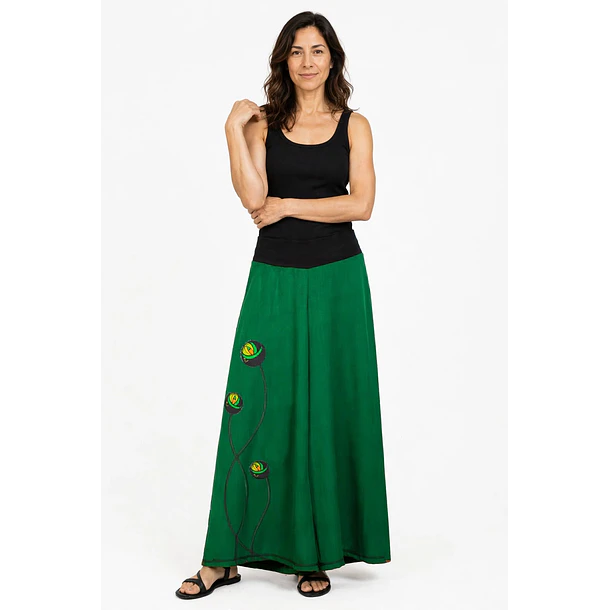 Pantalón Palazzo Milano verde 1