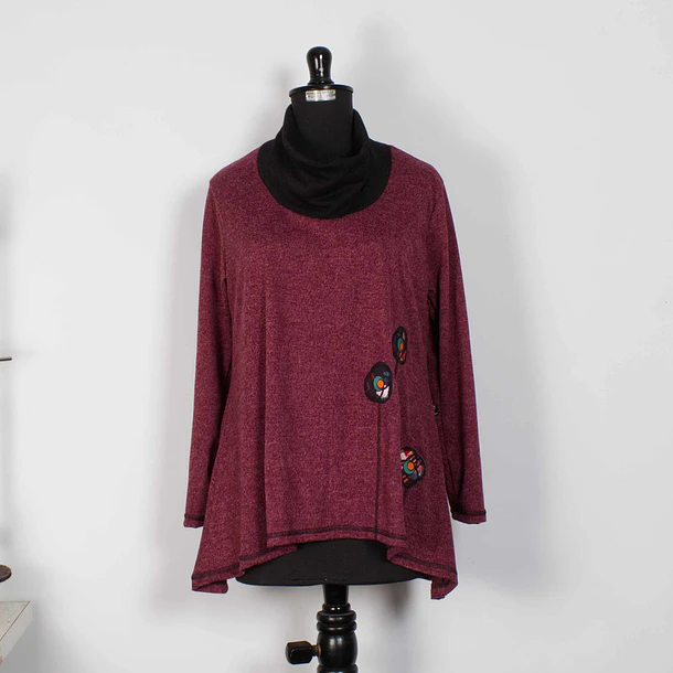 Sweater Caleu burdeo  1