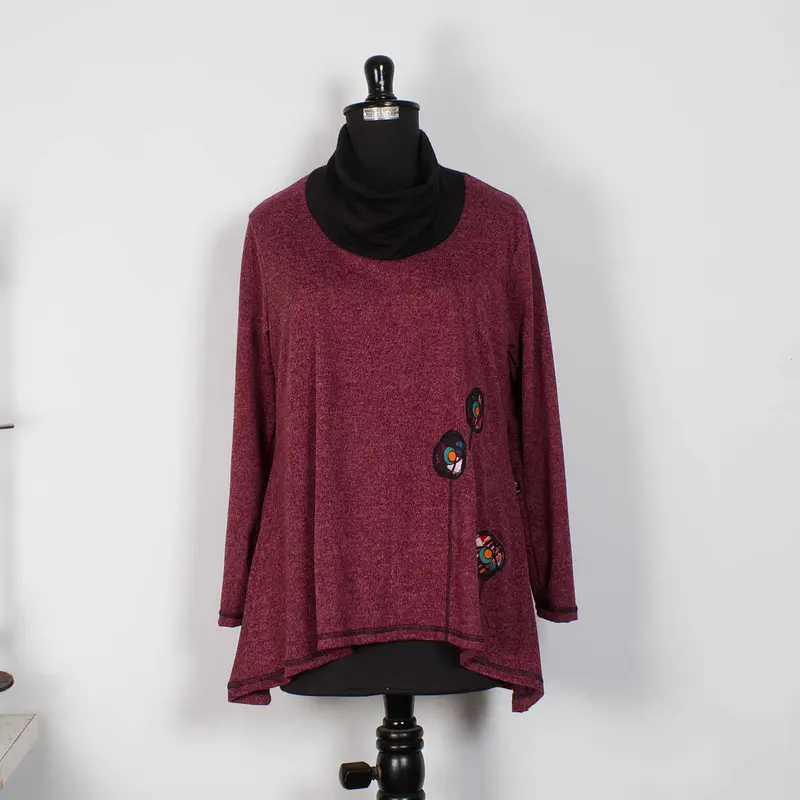 Sweater Caleu burdeo 