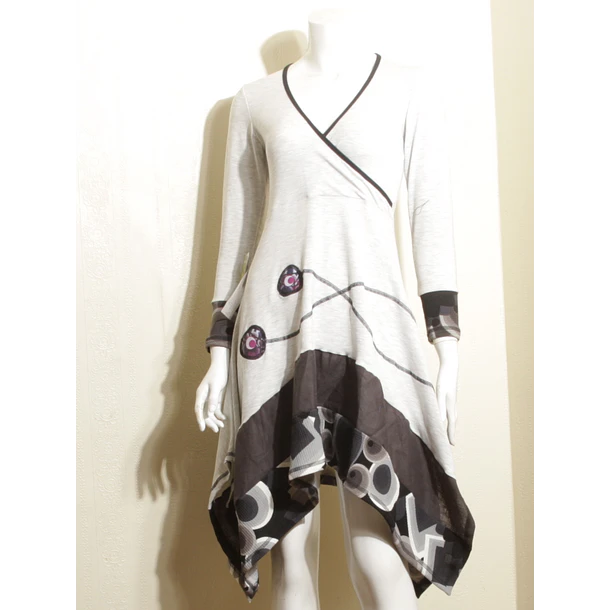 Vestido Anahi invierno gris claro 1