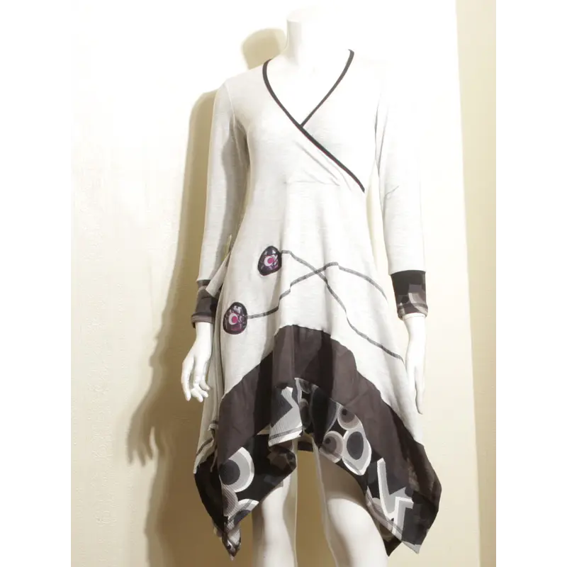 Vestido Anahi invierno gris claro