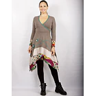 Vestido Anahi invierno café claro 1