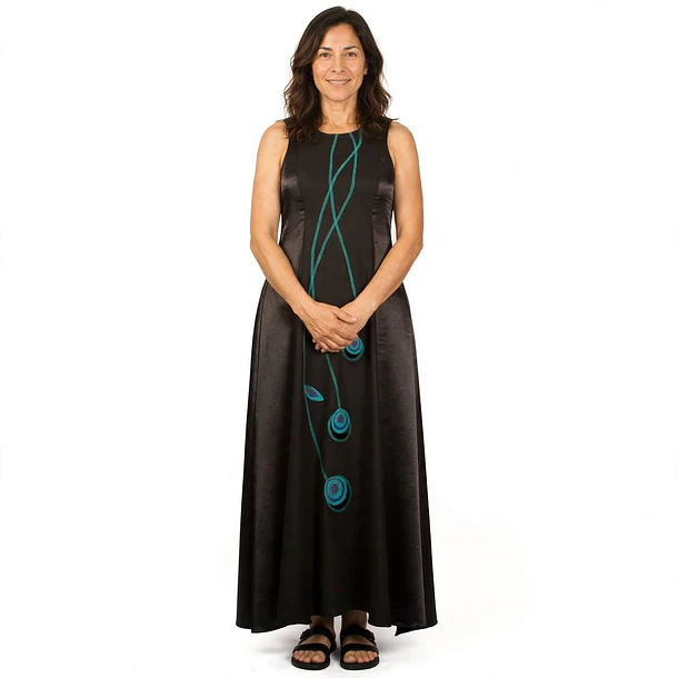 Vestido Fiesta Bruma negro S-M 2