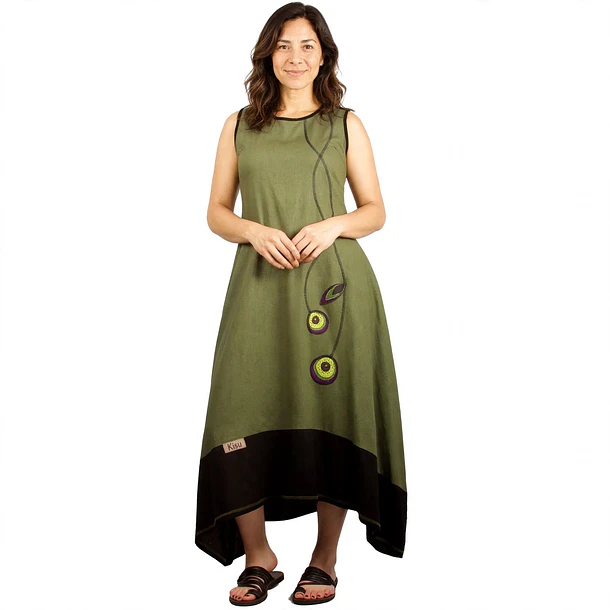 Vestido Tupahue  verde L  2