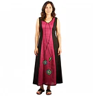 Vestido Icalma lino rojo S 1
