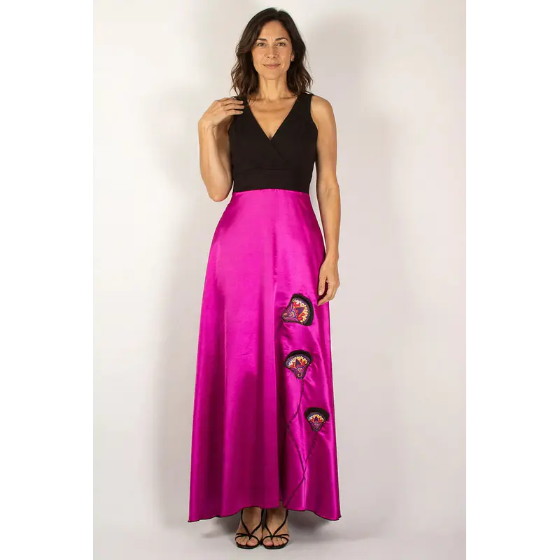 Vestido Fiesta Indira Fucsia. solo S