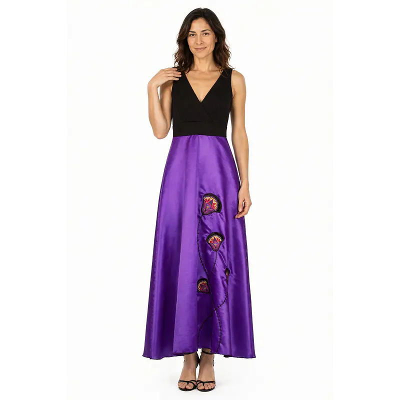 Vestido Fiesta Indira Morado.  XL