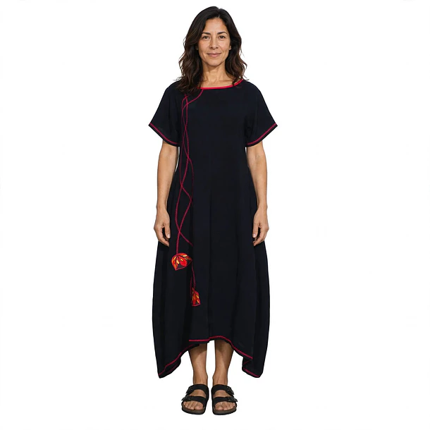 Vestido Bruma Negro Rojo | Edición limitada 3