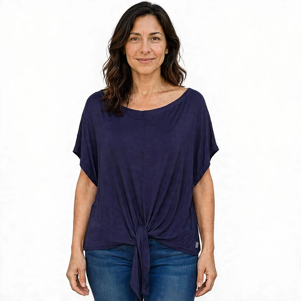 Polera Kesia azul marino 1