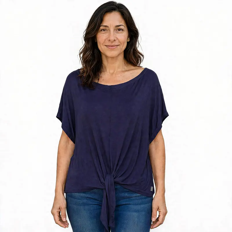 Polera Kesia azul marino