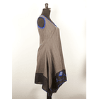 Vestido Giglia gris bordado k16 3