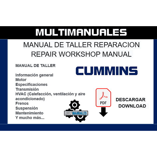 Manual Reparación Motor Cummins ISL ,QSL9 En Español