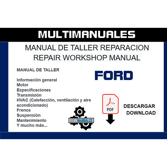 Manual De Taller Reparación Motor Ford V8 6.9L Ingles