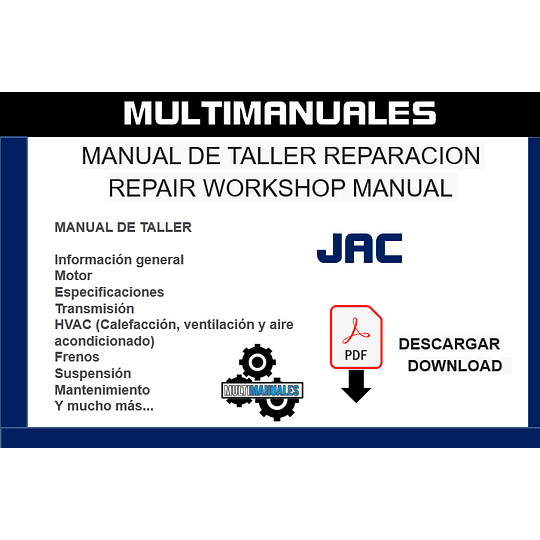 Manual Taller Jac Refine 2.4, 2.5, 2.8 Español