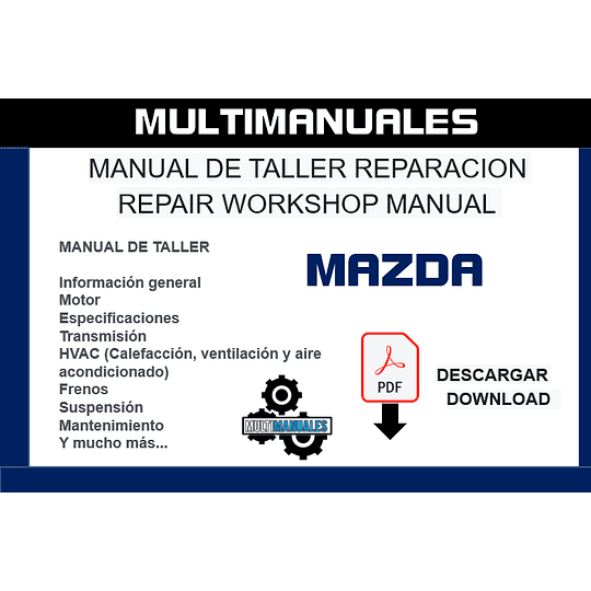 Manual De Taller Reparación Mazda 323 1988 Ingles