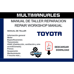 Manual De Reparación Motor Toyota Hilux 1kz-te Ingles