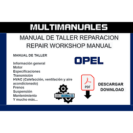 Manual De Taller Opel Astra 1991-1998 Ingles