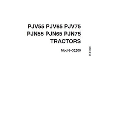 Manual del operador tractor Case IH PJV55 PJV65 PJV75 PJN55 PJN65 PJN75