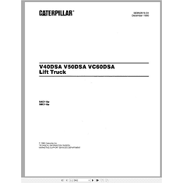 Manual de repuestos CATERPILLAR V40D SA (Español)