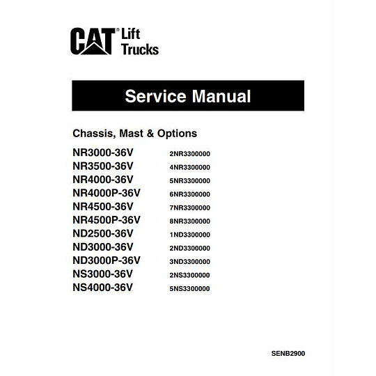 Manual de servicio CATERPILLAR NR_SENB2900