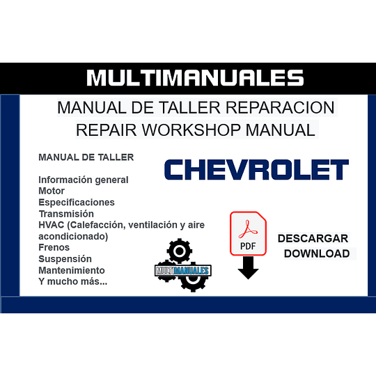 Manual de Taller Chevrolet- Gmc Camionetas 1967-1987