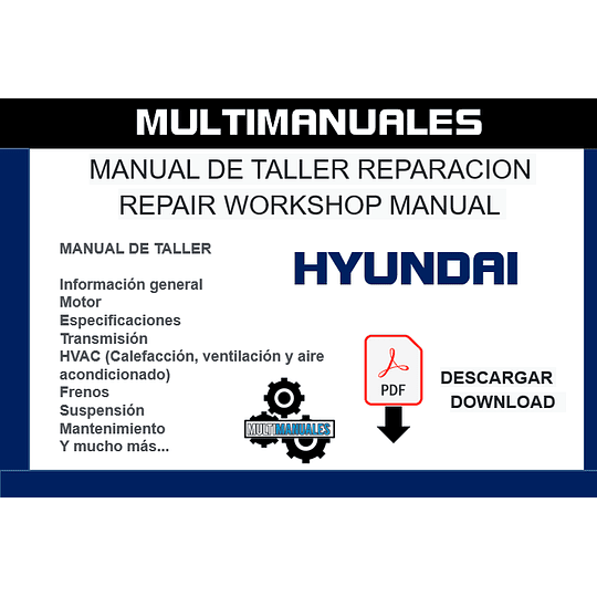 Manual Motor Hyundai G6BA 2.7L (Tucson 2004-2008) Español