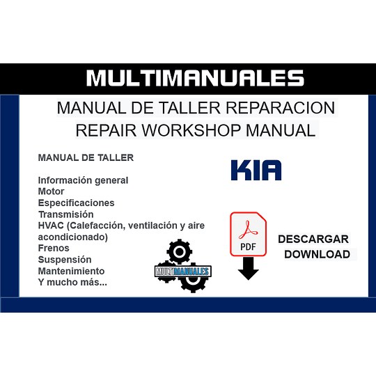 Manual De Taller Kia Carnival 1998 1999 2000 2001 2002 2003 2004 2005