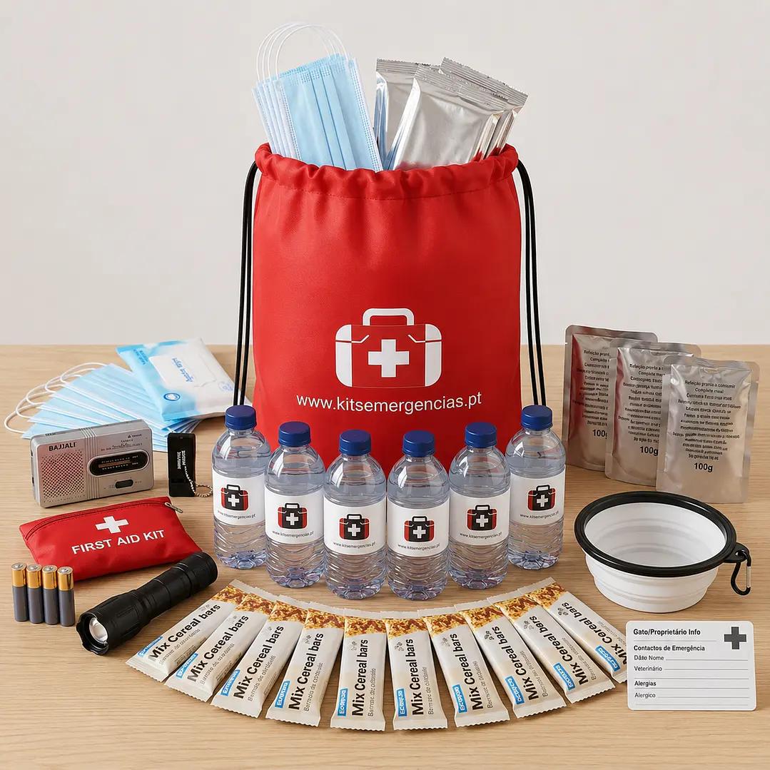 Kit de Emergência Pet Friendly – Gatos (para 2 adultos + 1 gato) 2