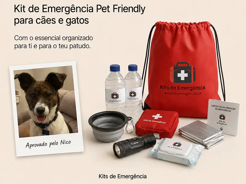 Kit de emergência pet friendly: tudo o que precisas para cães e gatos