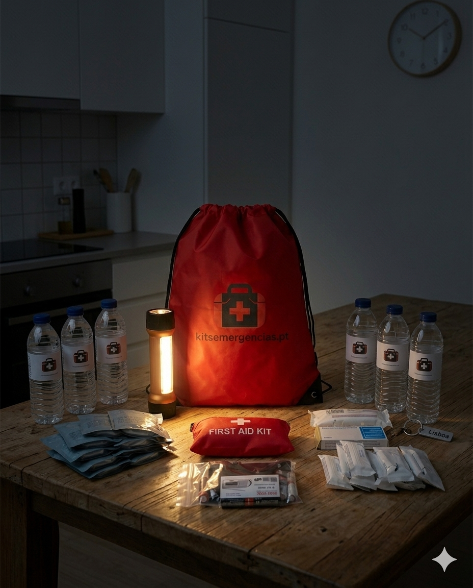 Kit Básico de Emergência preparado em casa para situações imprevistas