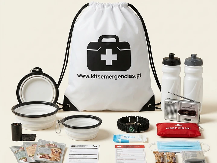 Kit de Emergência para Cão — 2 Adultos + 1 Cão 1