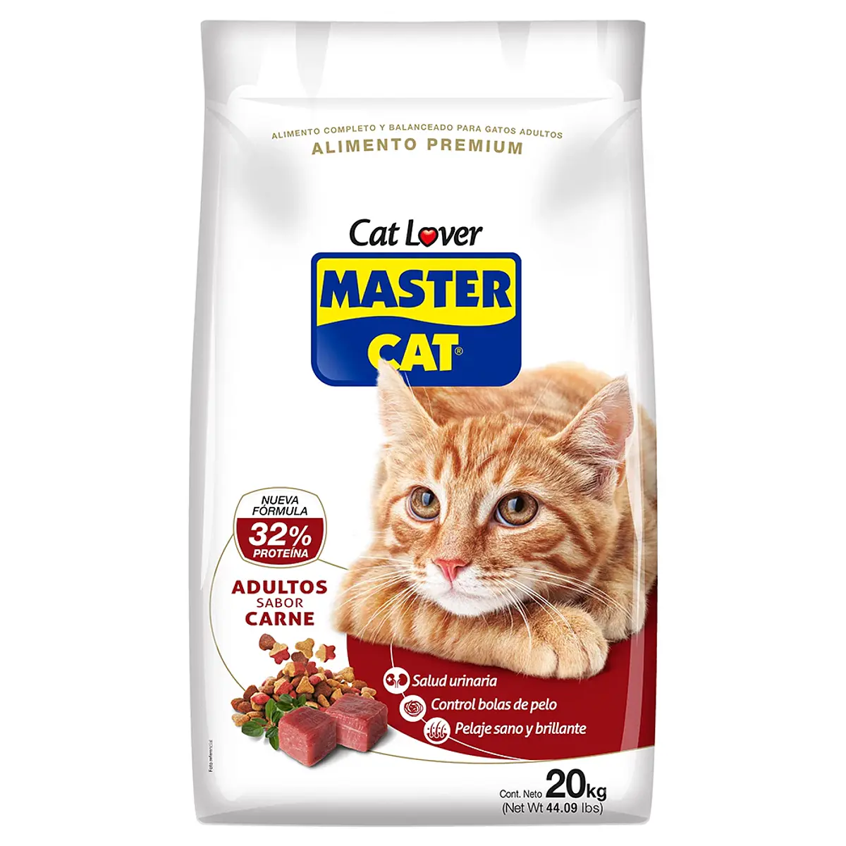 MASTERCAT CARNE 20 KILOS