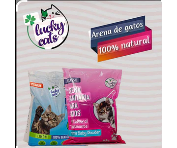 Pack Arenas Lucky 8 bolsas  de 2.5 kg (20kg)