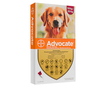 ADVOCATE PERRO 10 A 25 KG