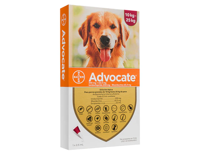 ADVOCATE PERRO 10 A 25 KG