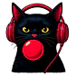 Pack Gato DJ PNG | Diseños Coloridos para Estampar Poleras, tazas, Polerones, sudaderas. - Thumbnail 8