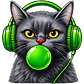 Pack Gato DJ PNG | Diseños Coloridos para Estampar Poleras, tazas, Polerones, sudaderas. - Thumbnail 9