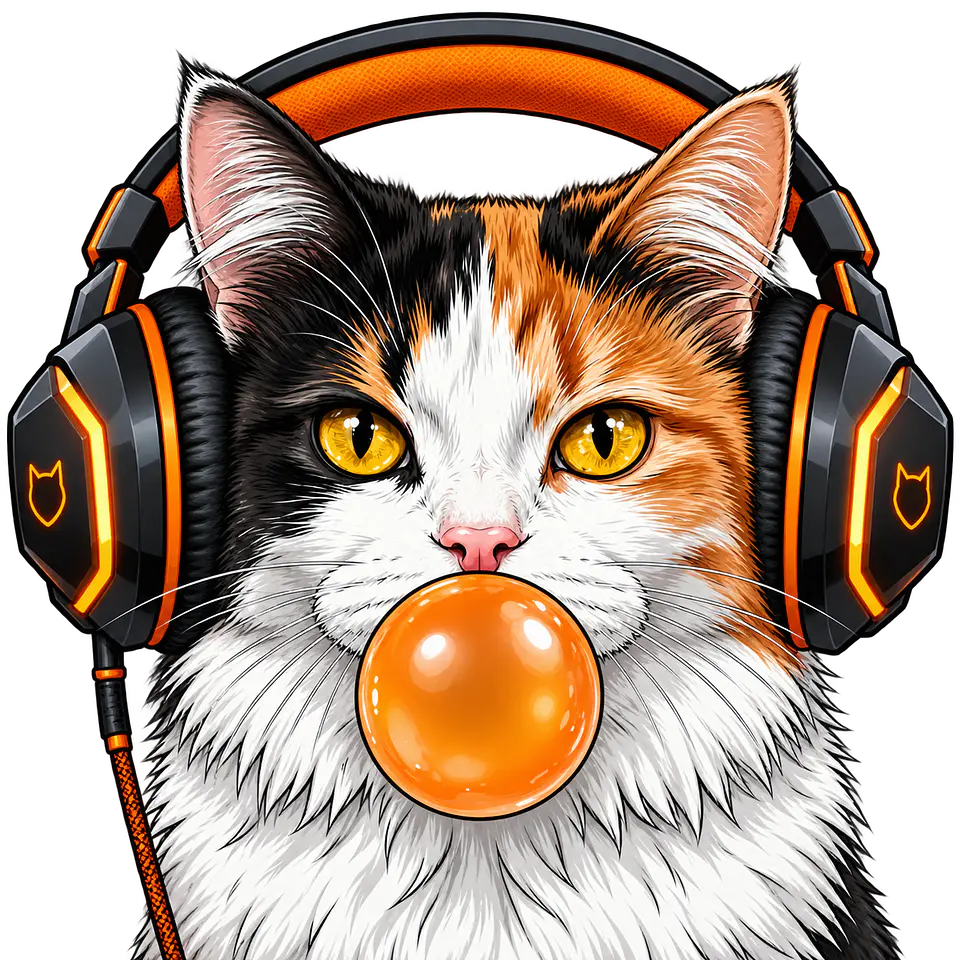 Pack Gato DJ PNG | Diseños Coloridos para Estampar Poleras, tazas, Polerones, sudaderas. 10