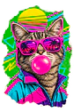 Pack de PNGs de Gatos con Estilo - Diseños Aesthetic en Alta Calidad y Fondo Transparente - Thumbnail 3
