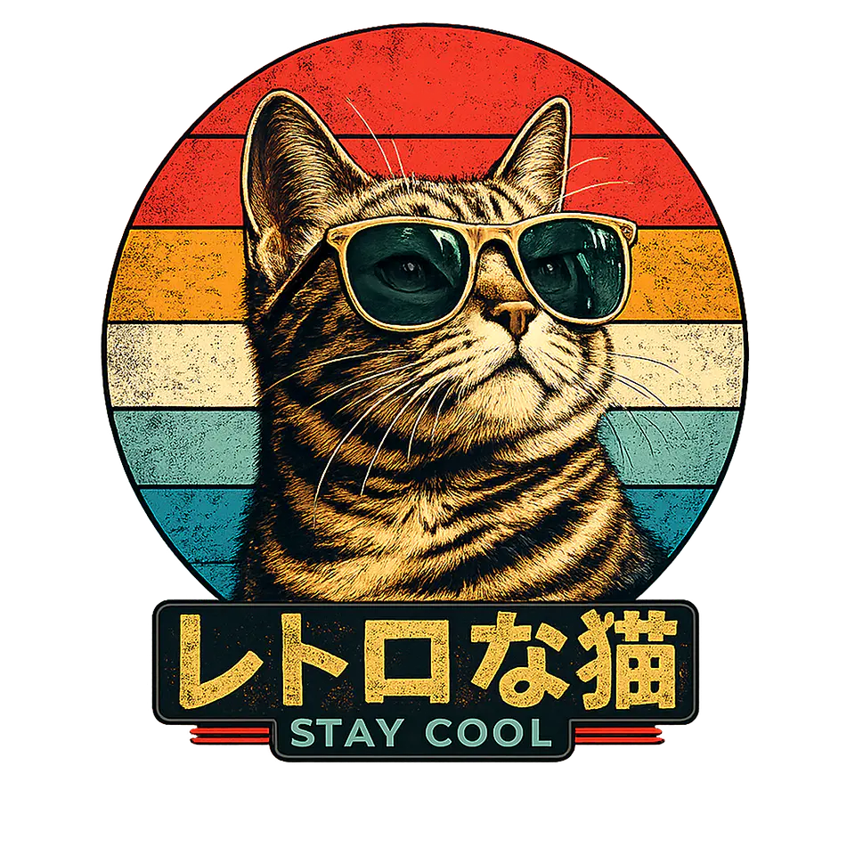 Pack de PNGs de Gatos con Estilo - Diseños Aesthetic en Alta Calidad y Fondo Transparente 13