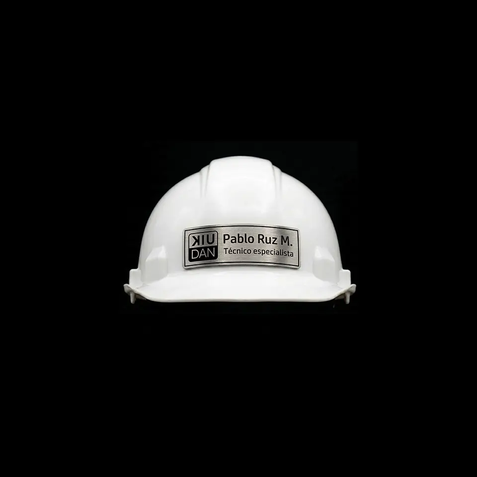 Placa de identificación para casco personalizado 3