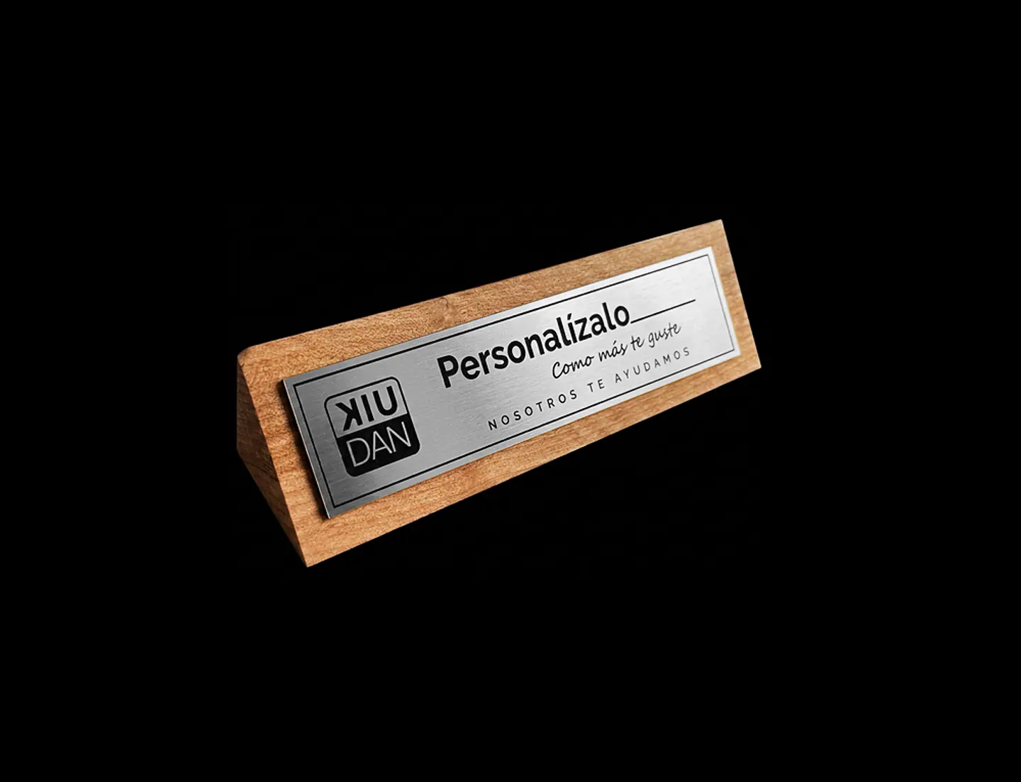 Portanombre de escritorio personalizado 3