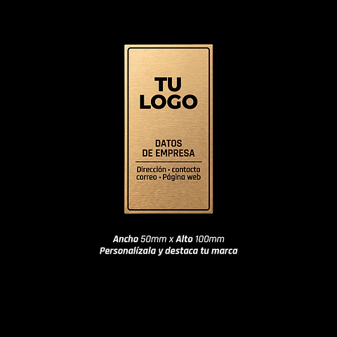Placa informativa empresa 