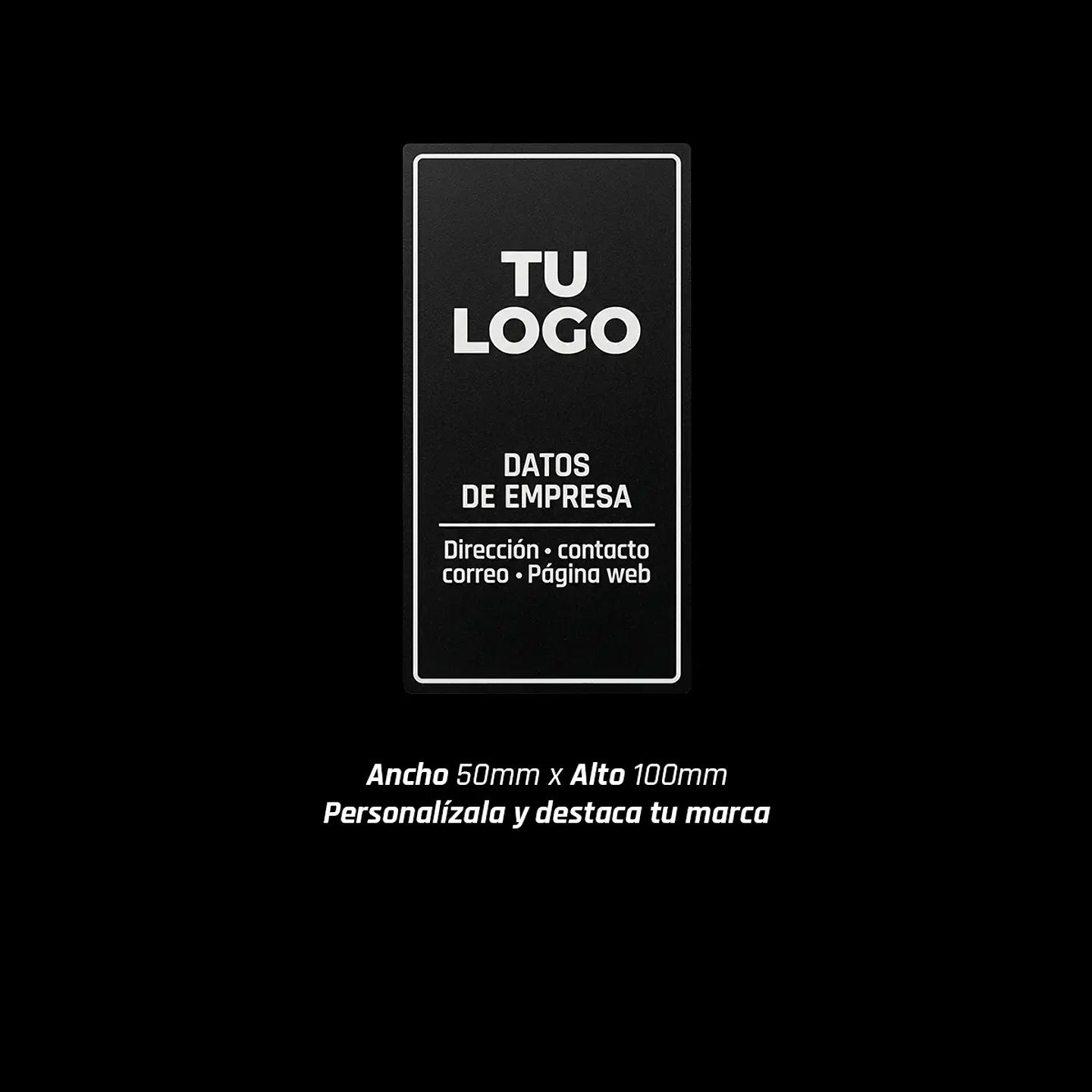 Placa informativa empresa  8