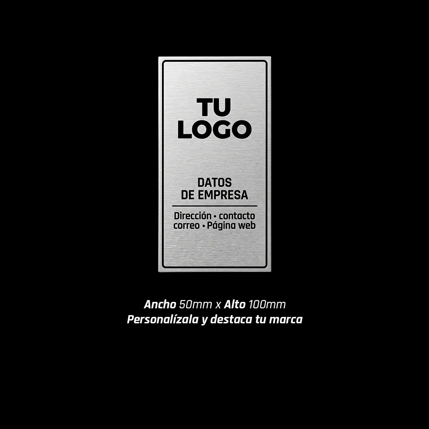 Placa informativa empresa  3