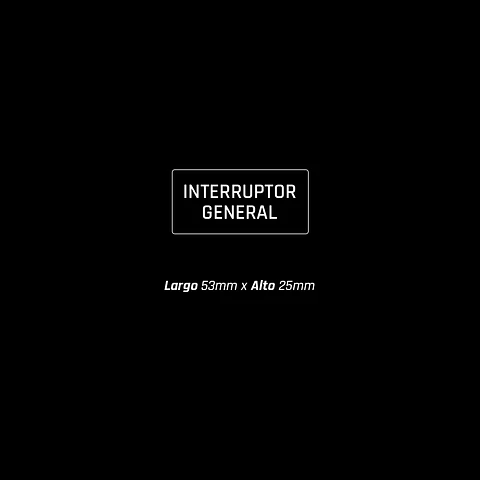 Interruptor General 53x25mm  (5 unidades)