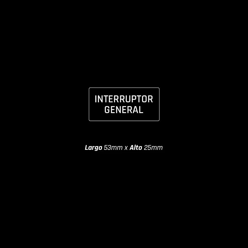 Interruptor General 53x25mm  (5 unidades) 1