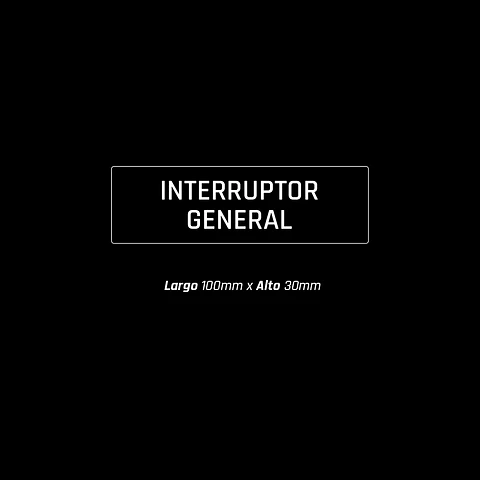 Interruptor General 100x30mm  (5 unidades)